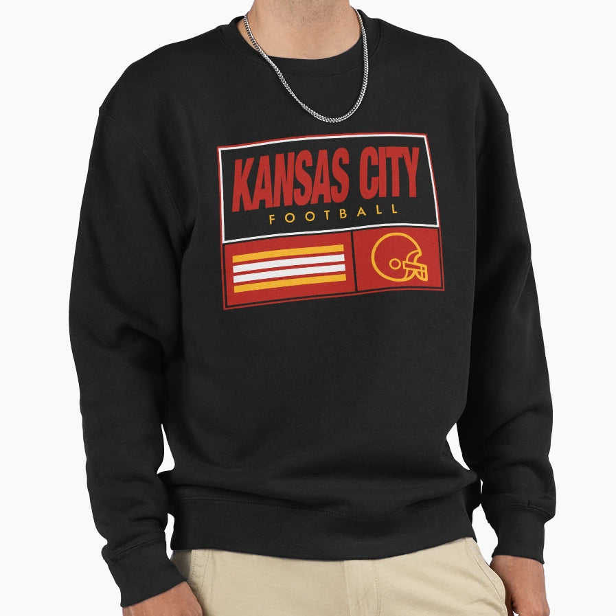 Kansas City Football Sweatshirt - Graphic Print Men Women - T-Shirt, Sweatshirt, Hoodie