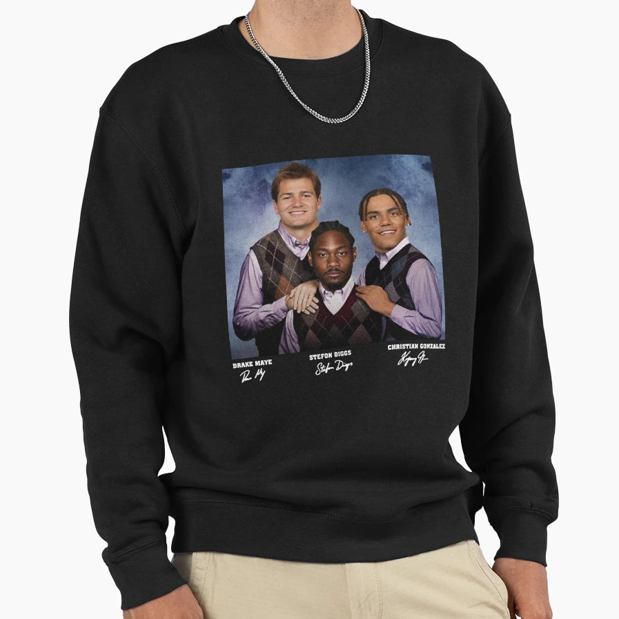 SD Drake Maye Christian Gonzalez Sweatshirt - Graphic Print Men Women - T-Shirt, Sweatshirt, Hoodie
