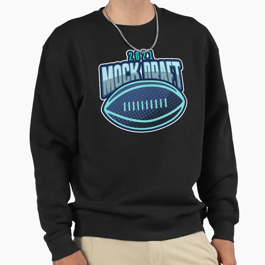 Mock Draft 2021 Fantasy Football Sweatshirt - Graphic Print Men Women - T-Shirt, Sweatshirt, Hoodie