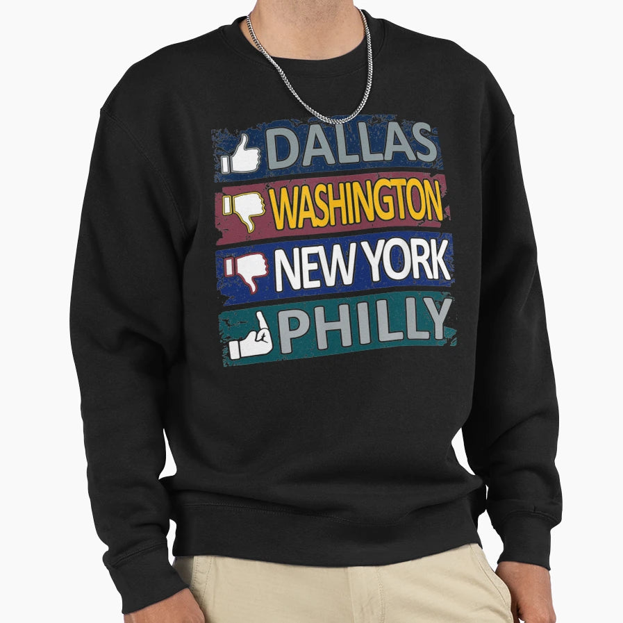 Funny Football Fan Dallas City Sweatshirt - Fun Novelty Design Unisex - T-Shirt, Sweatshirt, Hoodie