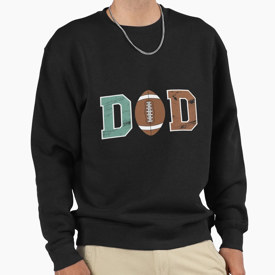 Dad 1 Year Old Football 1St Sweatshirt - Casual Everyday Wear for Adults - T-Shirt, Sweatshirt, Hoodie