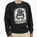 Bleached Football Mom Life Leopard Sweatshirt - Novelty Apparel Men Women - T-Shirt, Sweatshirt, Hoodie