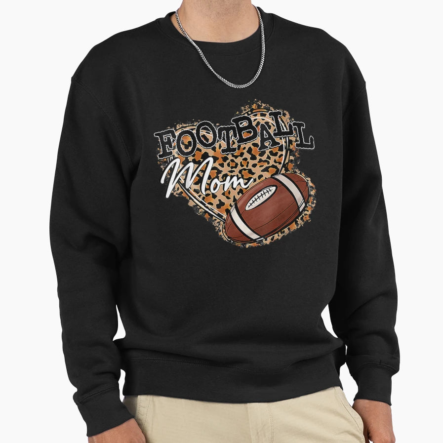 Mothers Day Womens Football Mom Sweatshirt - Minimalist Print for Adults - T-Shirt, Sweatshirt, Hoodie