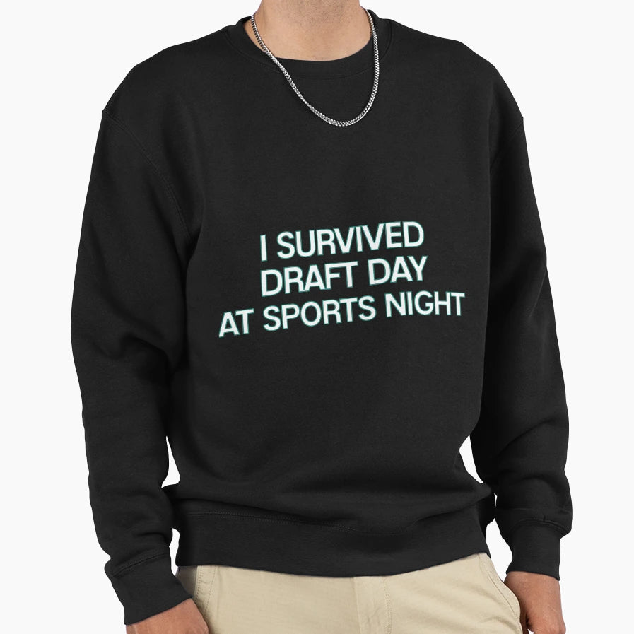 Sports Night I Survived Sweatshirt - Trendy Graphic for Adults - T-Shirt, Sweatshirt, Hoodie