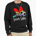 Tie Dye Soccer Sister Game Day Sweatshirt - Casual Everyday Wear Unisex - T-Shirt, Sweatshirt, Hoodie