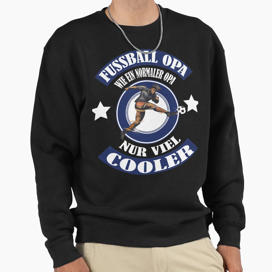 Footballer Grandpa Or Grandfather Plays Sweatshirt - Unique Graphic Unisex - T-Shirt, Sweatshirt, Hoodie