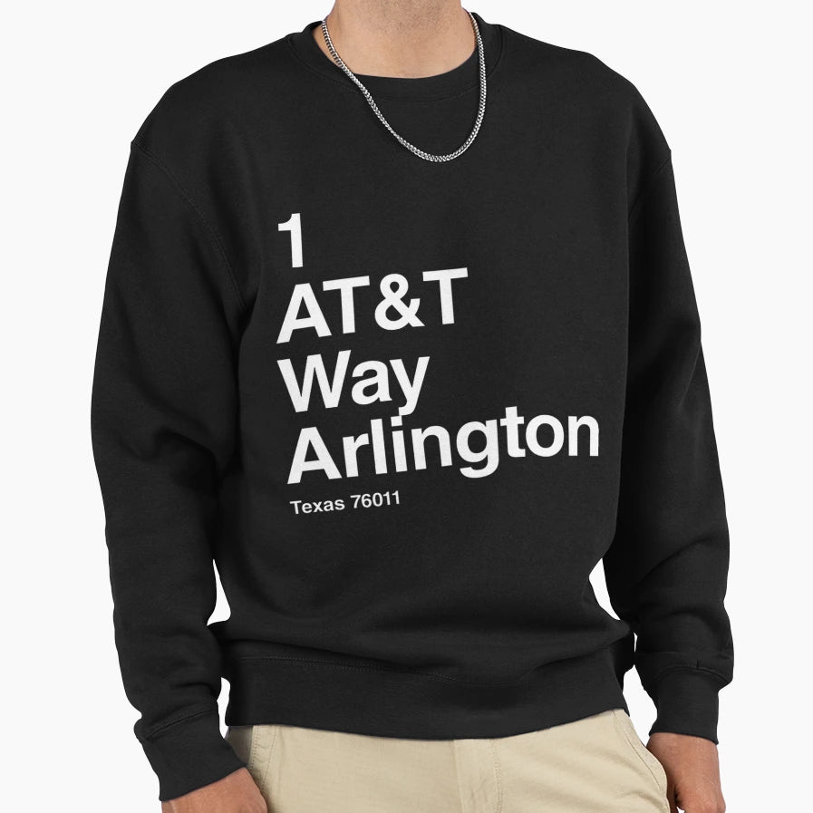T Stadium Arlington Texas Football Way Sweatshirt - Minimalist Print Unisex - T-Shirt, Sweatshirt, Hoodie