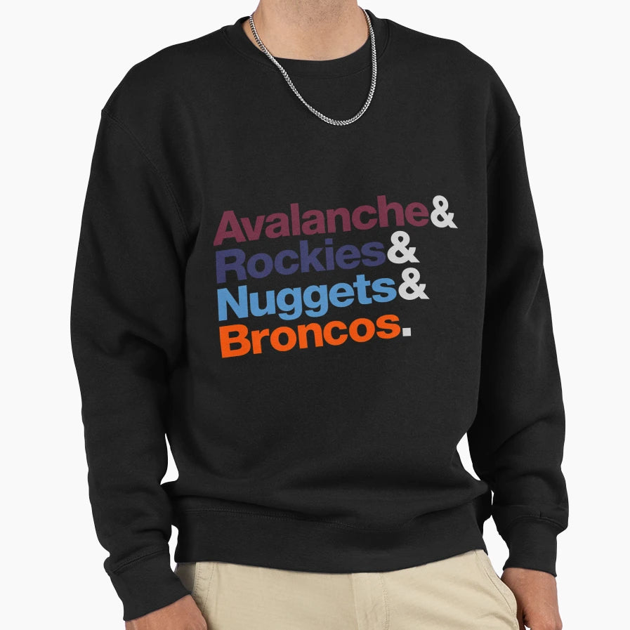 Denver Sports Teams Sweatshirt - Minimalist Print for Adults - T-Shirt, Sweatshirt, Hoodie