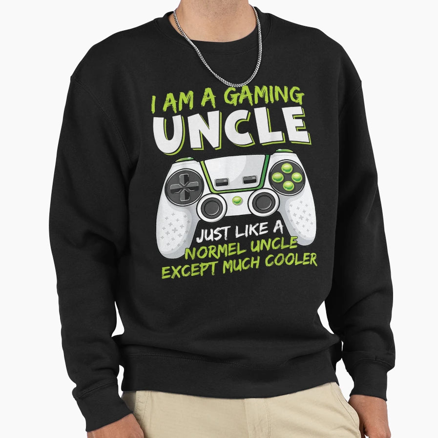 Mens Crazy Uncle Funny Uncle Gaming T-Shirt - Novelty Apparel for Adults - T-Shirt, Sweatshirt, Hoodie
