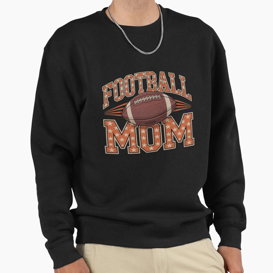 Football Mom Coquette Bow Touchdown Sweatshirt - Minimalist Print Unisex - T-Shirt, Sweatshirt, Hoodie