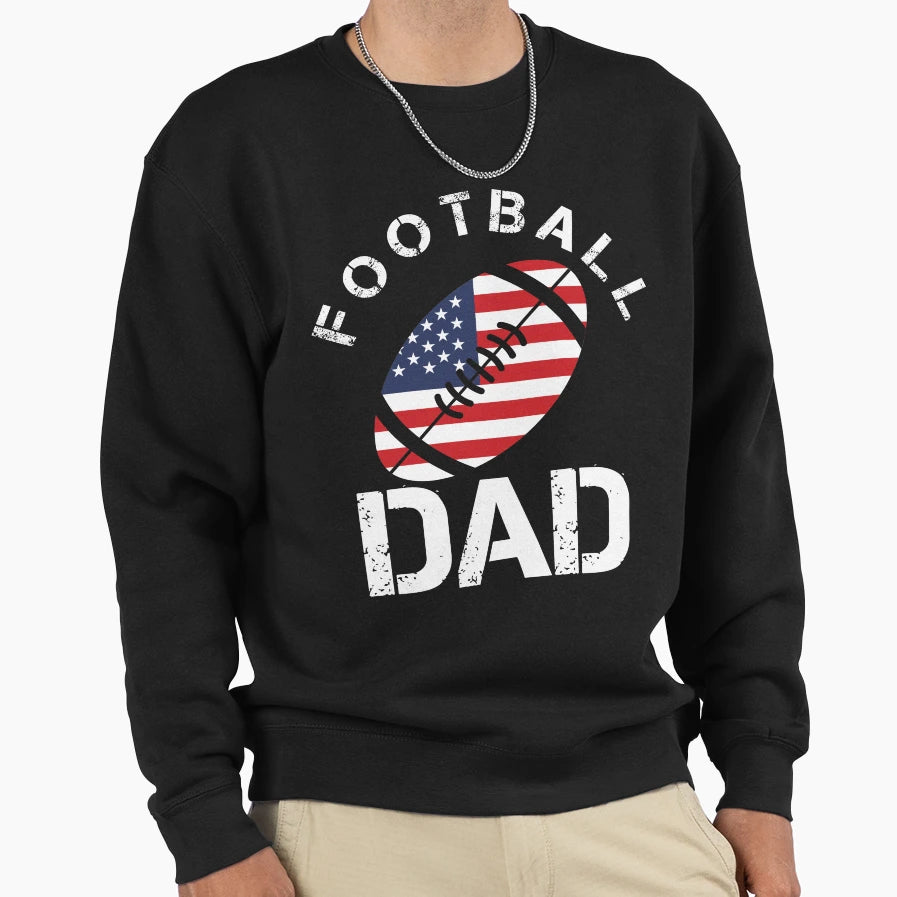 Dad Football T-Shirt - Aesthetic Graphic Men Women - T-Shirt, Sweatshirt, Hoodie