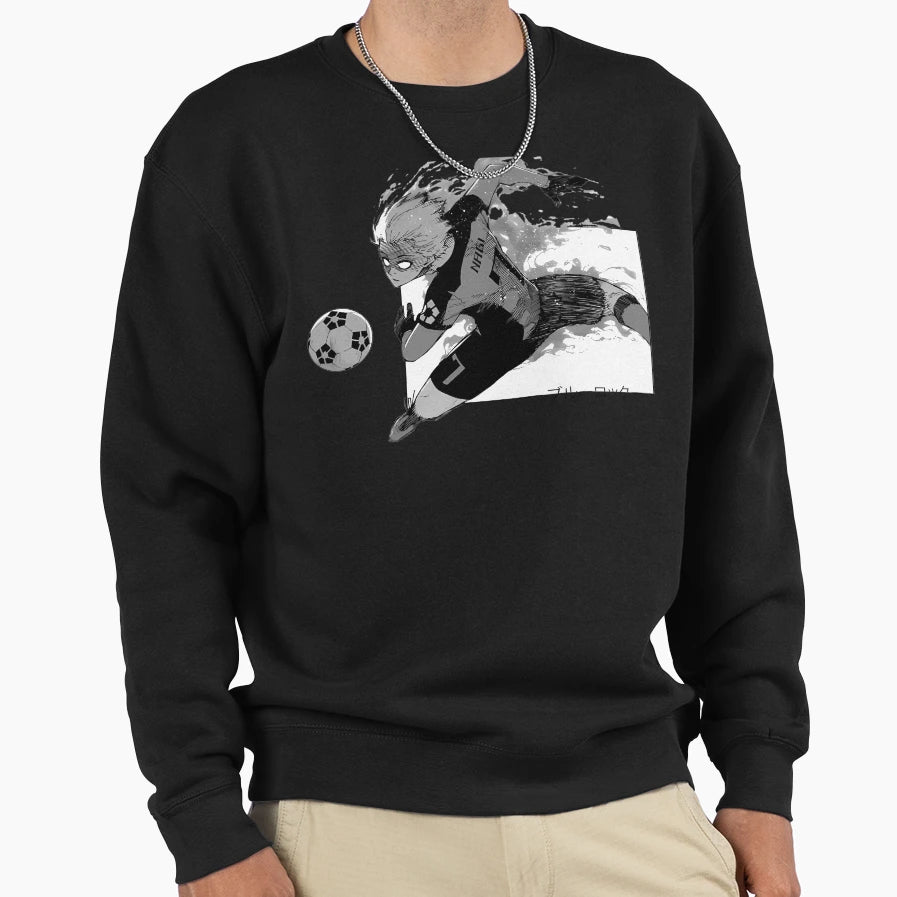 Blue Lock Nagi Sweatshirt - Minimalist Print for Adults - T-Shirt, Sweatshirt, Hoodie