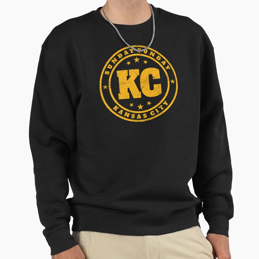 Sunday Funday Kansas City Sweatshirt - Casual Everyday Wear for Adults - T-Shirt, Sweatshirt, Hoodie
