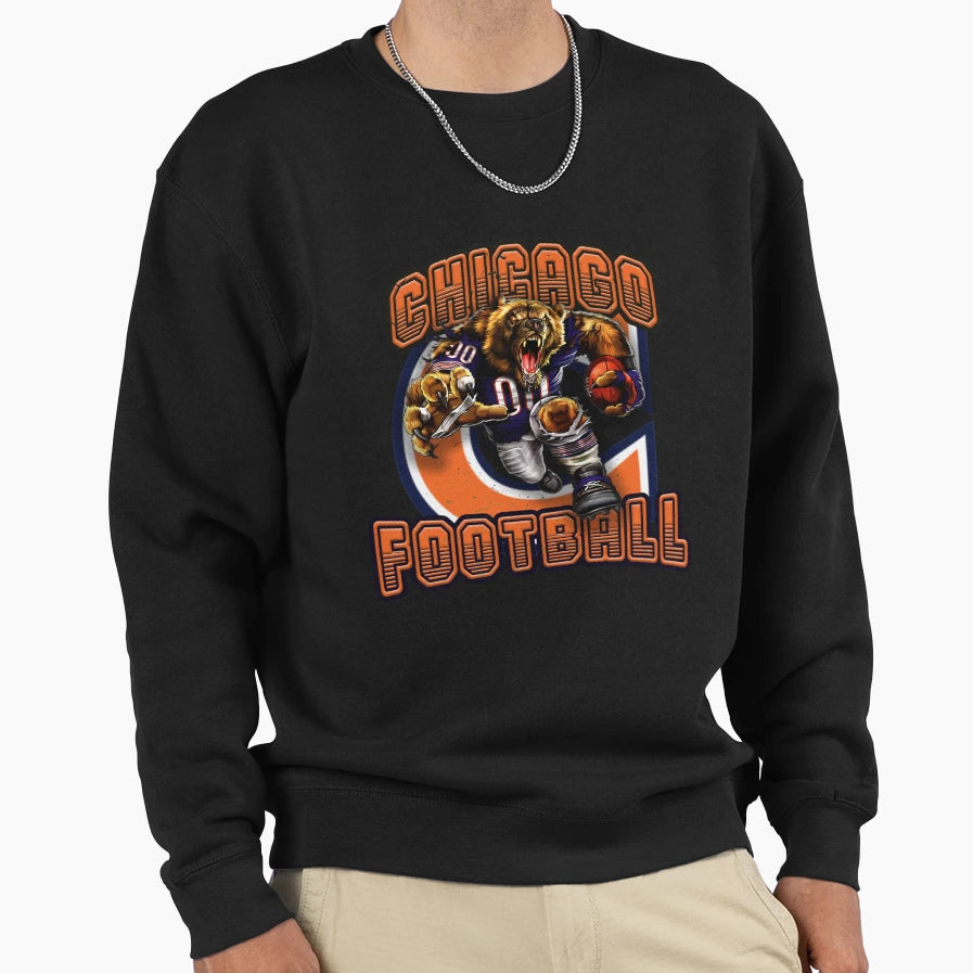 Chicago Football Sweatshirt - Trendy Graphic Unisex - T-Shirt, Sweatshirt, Hoodie