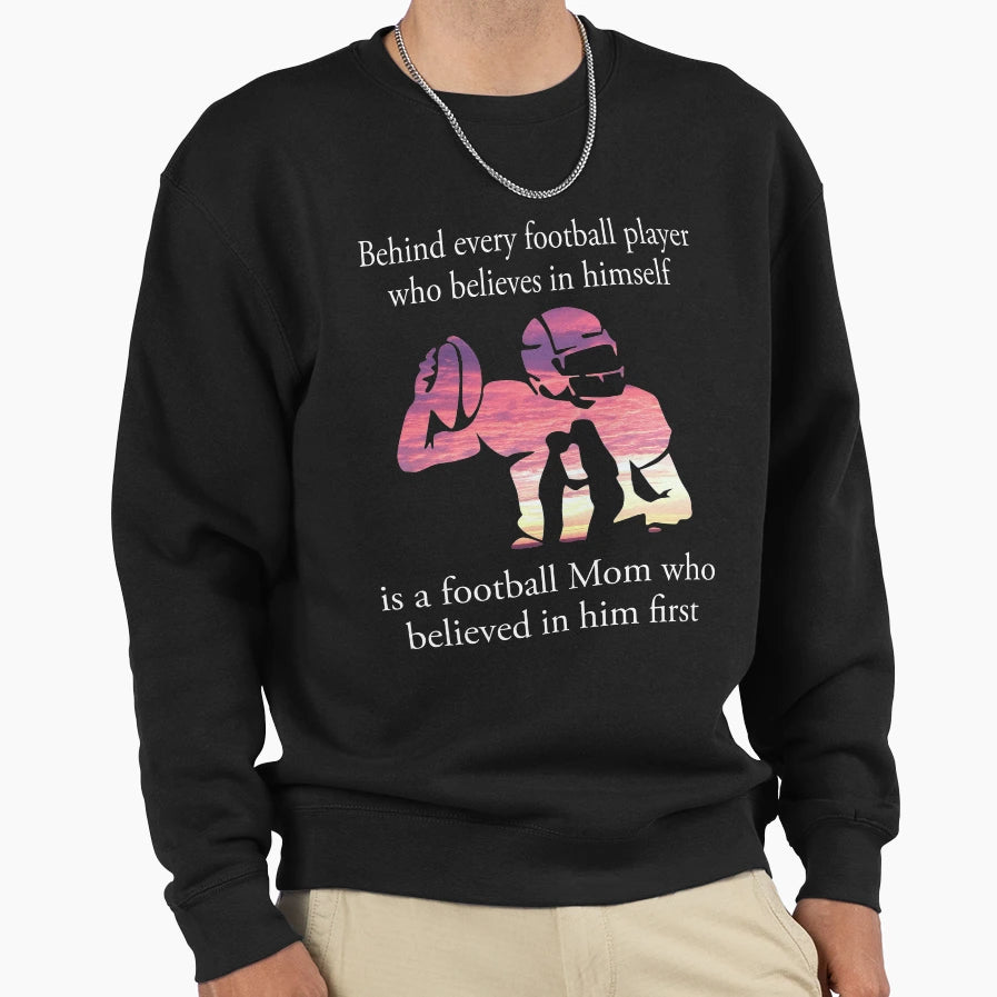 Football Mom Quotes Sweatshirt - Minimalist Print Unisex - T-Shirt, Sweatshirt, Hoodie