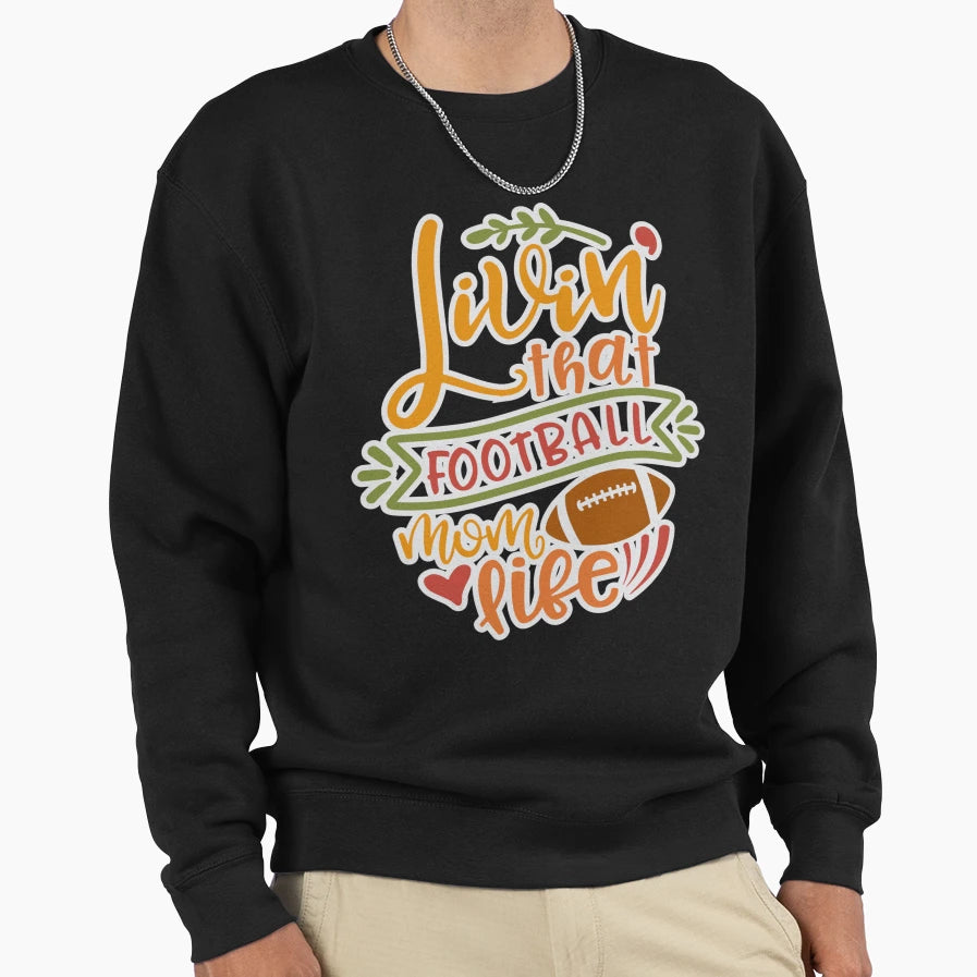 Funny Senior Football Mom Ideas Sweatshirt - Novelty Apparel for Adults - T-Shirt, Sweatshirt, Hoodie