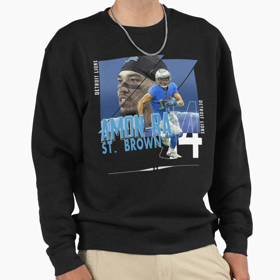 Amon Sport Ra Sport St Brown Sweatshirt - Aesthetic Graphic Men Women - T-Shirt, Sweatshirt, Hoodie