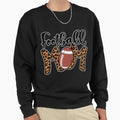 Football Mom Leopard American Sweatshirt - Casual Everyday Wear Men Women - T-Shirt, Sweatshirt, Hoodie