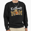 Leopard Football Mom Mothers Day Sweatshirt - Casual Everyday Wear Unisex - T-Shirt, Sweatshirt, Hoodie