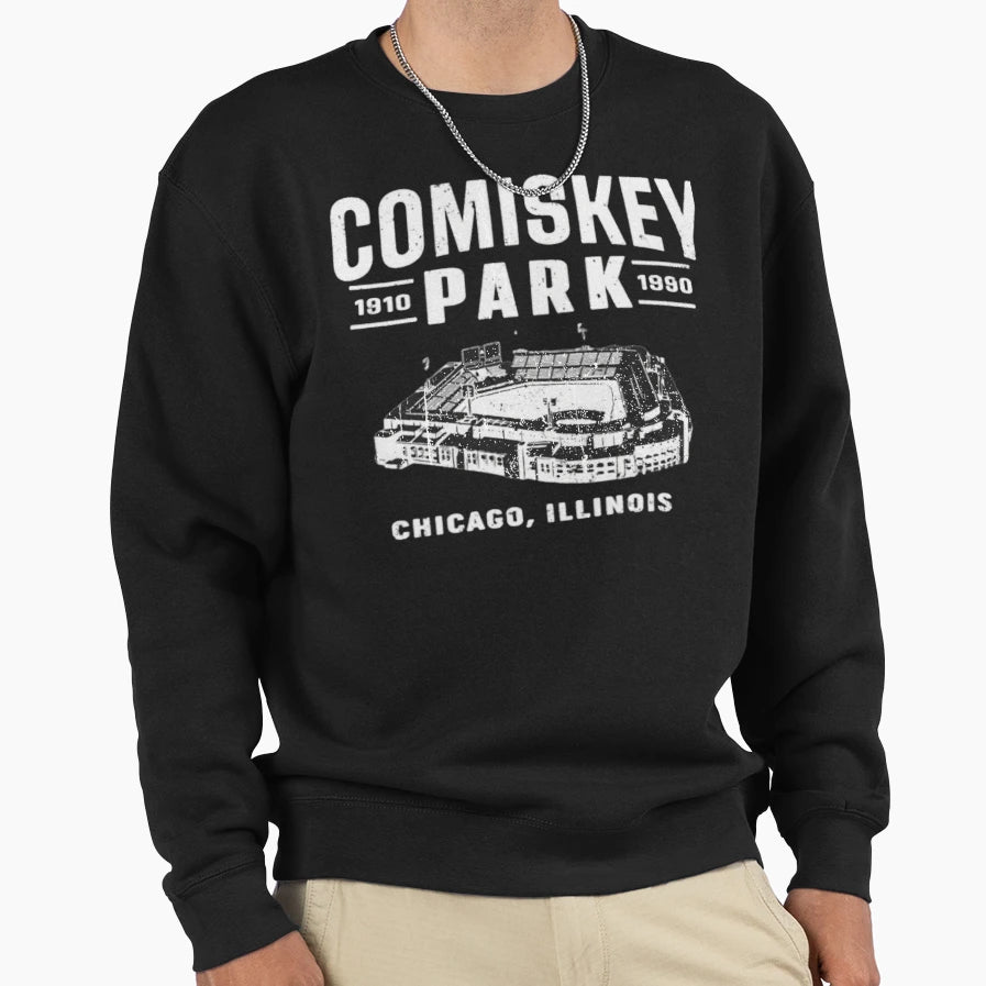 Comiskey Park Chicago Il Baseball Sweatshirt - Trendy Graphic Men Women - T-Shirt, Sweatshirt, Hoodie