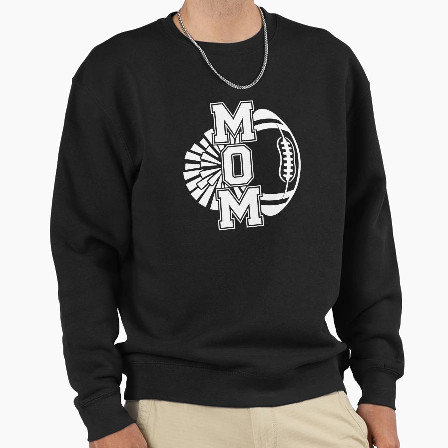 Cheer Mom Football Sweatshirt - Unique Graphic Men Women - T-Shirt, Sweatshirt, Hoodie