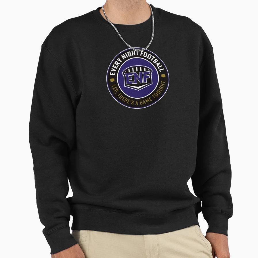 Every Night Football Circular Sweatshirt - Fun Novelty Design for Adults - T-Shirt, Sweatshirt, Hoodie