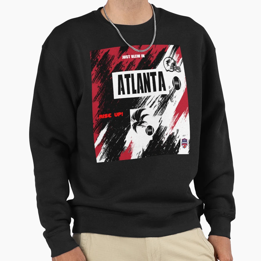 American Football Atlanta Sweatshirt - Trendy Graphic for Adults - T-Shirt, Sweatshirt, Hoodie