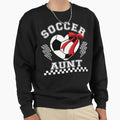 Soccer Aunt Heart Bow Sweatshirt - Minimalist Print Unisex - T-Shirt, Sweatshirt, Hoodie