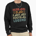 Husband Dad Fantasy Football Legend Sweatshirt - Custom Art Print Unisex - T-Shirt, Sweatshirt, Hoodie