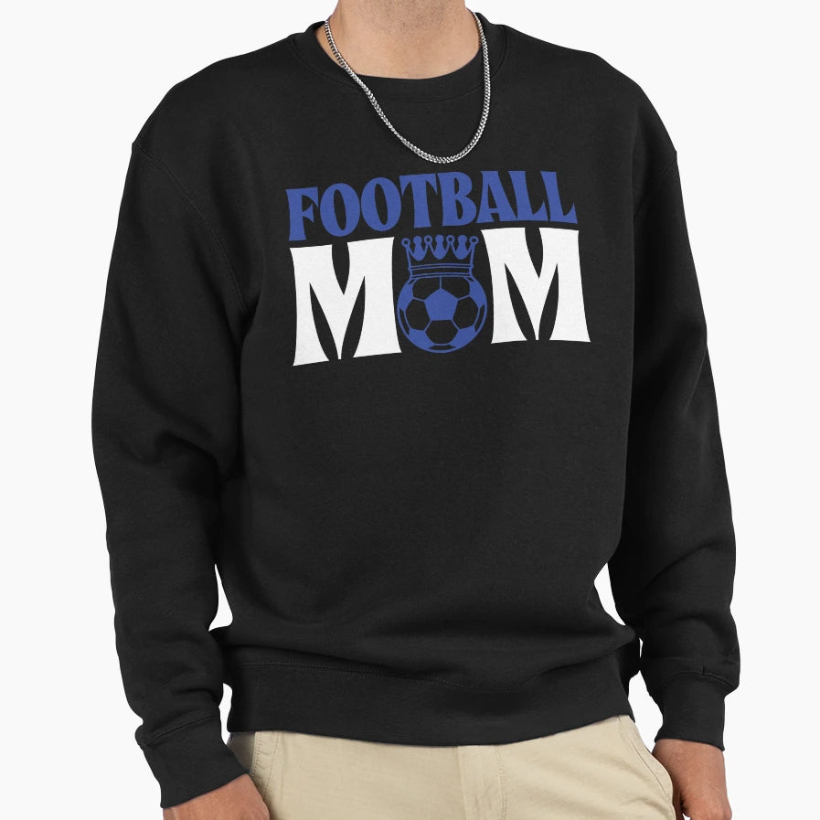 Funny Womens Game Day Football Mom Sweatshirt - Minimalist Print Men Women - T-Shirt, Sweatshirt, Hoodie