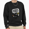 Sunday Funday Football Sweatshirt - Casual Everyday Wear Men Women - T-Shirt, Sweatshirt, Hoodie