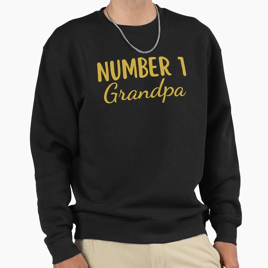 Number 1 Grandpa G Sweatshirt - Custom Art Print Unisex - T-Shirt, Sweatshirt, Hoodie