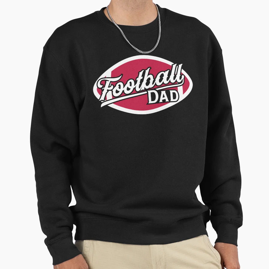 American Football Dad Game Day Sweatshirt - Graphic Print Men Women - T-Shirt, Sweatshirt, Hoodie