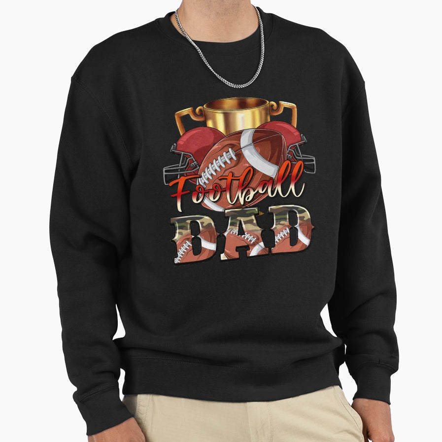 Football Dad Western Sport Lover Sweatshirt - Aesthetic Graphic Men Women - T-Shirt, Sweatshirt, Hoodie