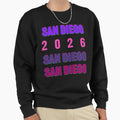 San Diego 2026 Layered Typography Sweatshirt - Casual Everyday Wear Unisex - T-Shirt, Sweatshirt, Hoodie