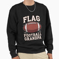 Flag Football Grandpa Player Sweatshirt - Casual Everyday Wear for Adults - T-Shirt, Sweatshirt, Hoodie