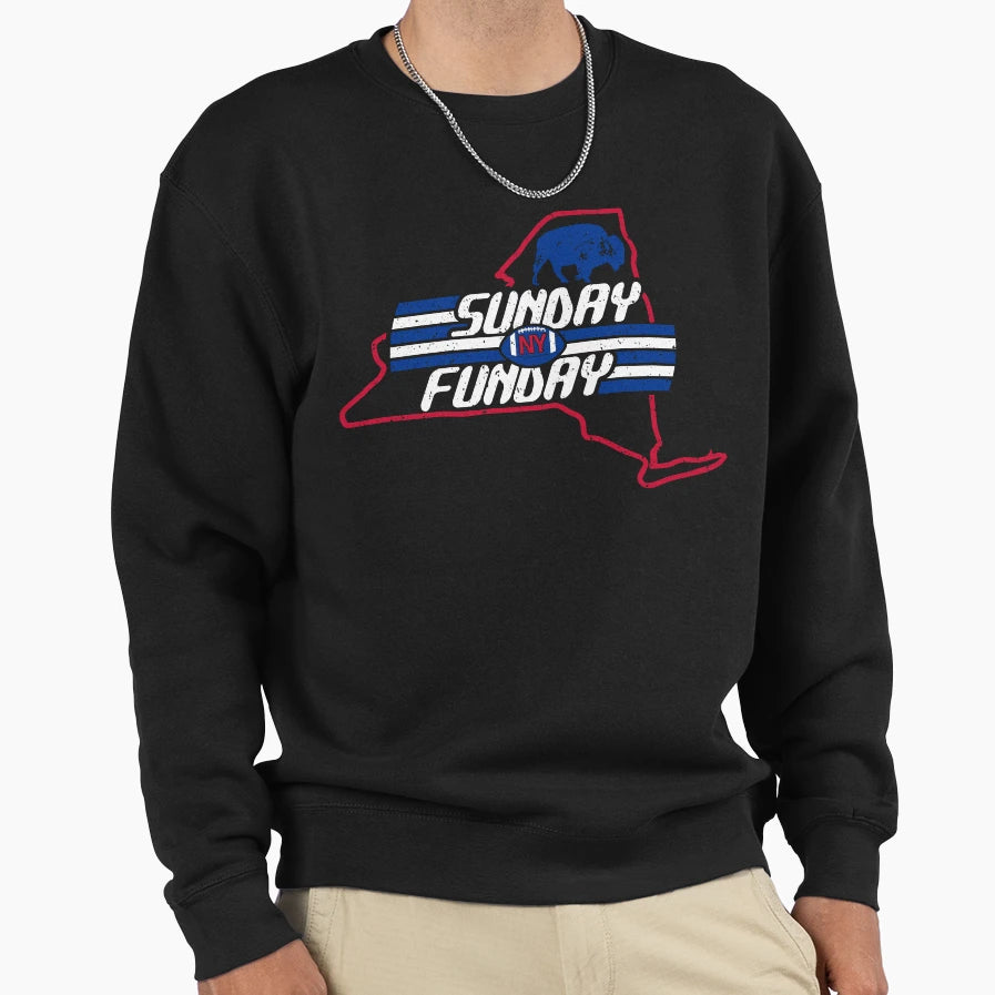 Buffalo Football Fan Western New Sweatshirt - Novelty Apparel for Adults - T-Shirt, Sweatshirt, Hoodie