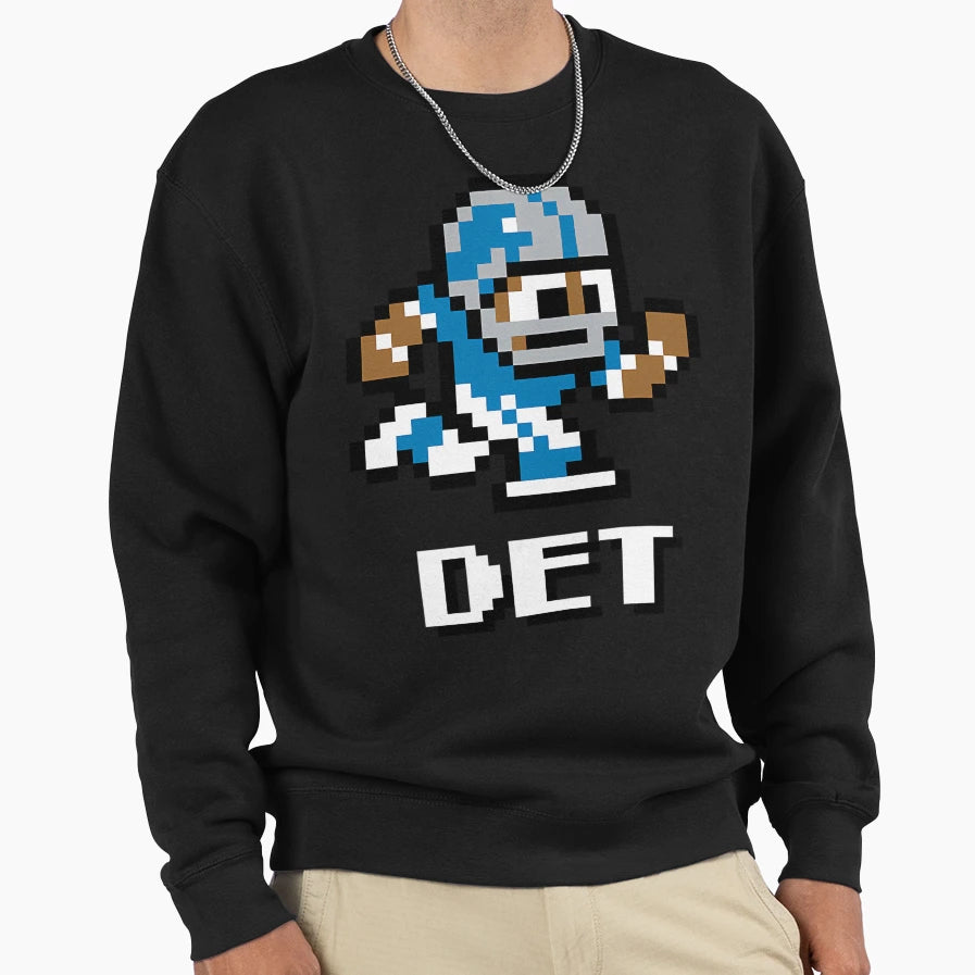 Detroit Lions Tecmo Super Bowl Sweatshirt - Fun Novelty Design Men Women - T-Shirt, Sweatshirt, Hoodie