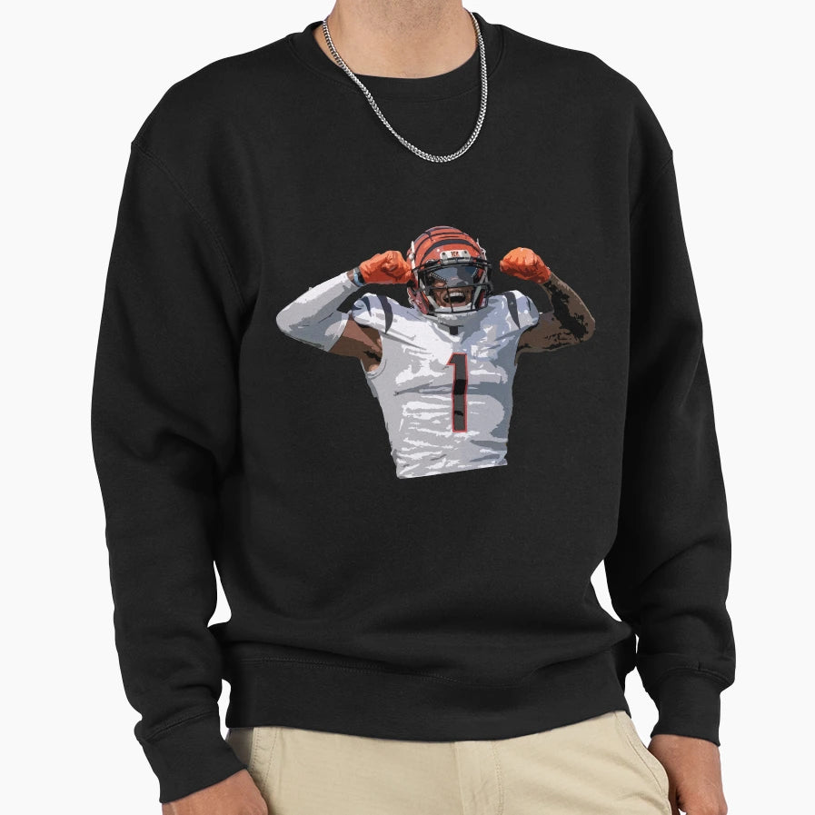 Jamarr Chase Sweatshirt - Custom Art Print for Adults - T-Shirt, Sweatshirt, Hoodie