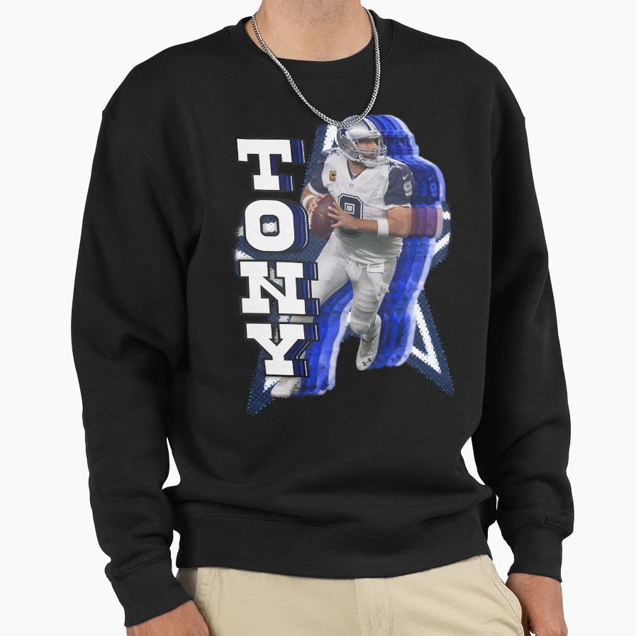 Dallas Cowboy Legend Tony Romo Sweatshirt - Streetwear Style for Adults - T-Shirt, Sweatshirt, Hoodie