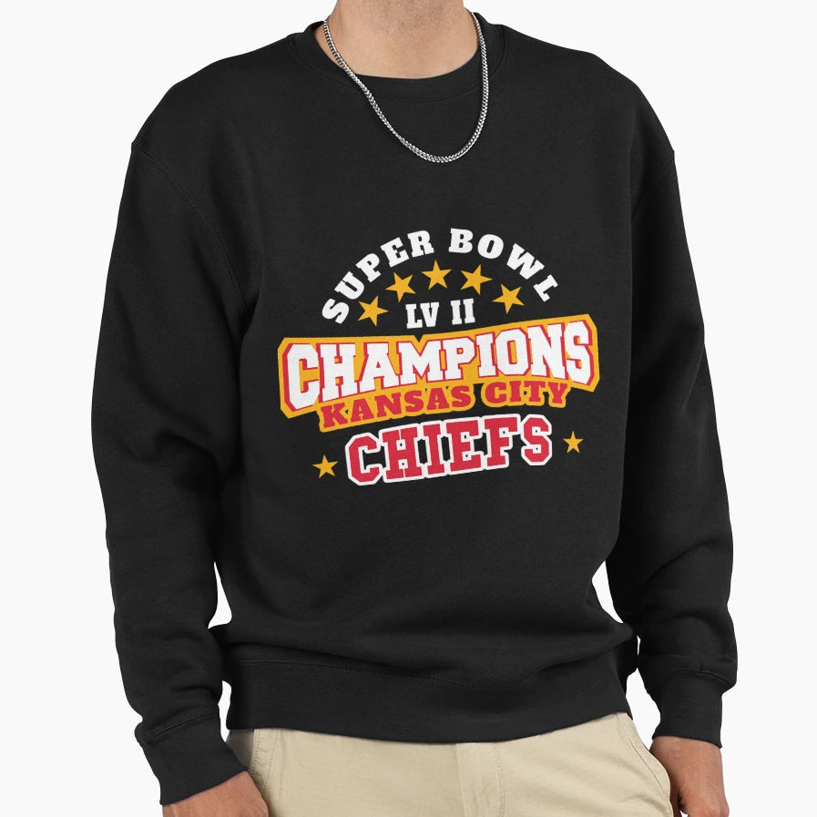 Art Kansas City Chiefs Sweatshirt - Fun Novelty Design for Adults - T-Shirt, Sweatshirt, Hoodie