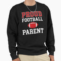 Proud Football Parent Football Mom T-Shirt - Custom Art Print for Adults - T-Shirt, Sweatshirt, Hoodie