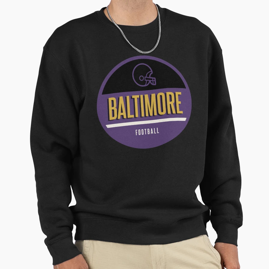 Baltimore Football Sweatshirt - Streetwear Style Unisex - T-Shirt, Sweatshirt, Hoodie