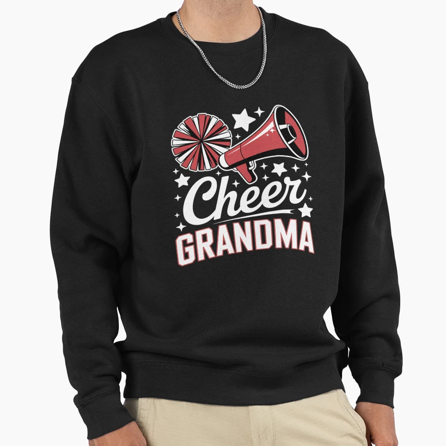 Cheer Grandma Cheerleader Grandma Sweatshirt - Fun Novelty Design Unisex - T-Shirt, Sweatshirt, Hoodie