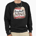 Baseball Nana Softball Leopard Sweatshirt - Graphic Print Men Women - T-Shirt, Sweatshirt, Hoodie