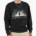Astute Football Footballretro Wave Sweatshirt - Minimalist Print for Adults - T-Shirt, Sweatshirt, Hoodie