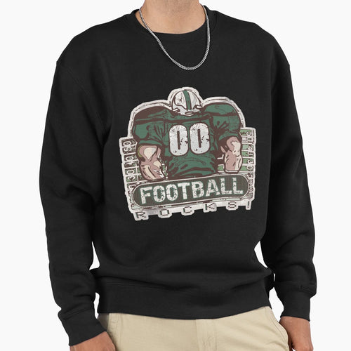 00 Football Rocks Green Team T-Shirt - Fun Novelty Design Unisex - T-Shirt, Sweatshirt, Hoodie