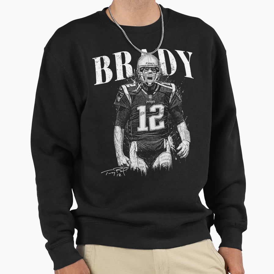 TB Football New England Patriots Sweatshirt - Graphic Print for Adults - T-Shirt, Sweatshirt, Hoodie