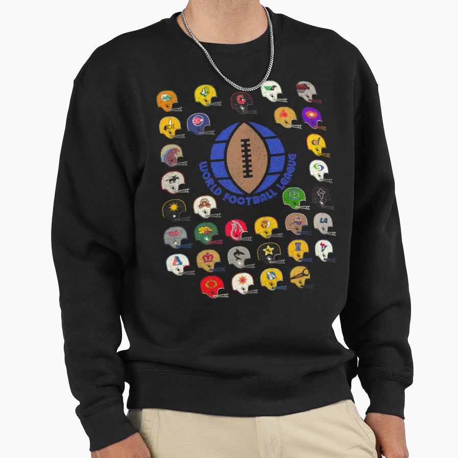 World Football League Defunct Sweatshirt - Fun Novelty Design Men Women - T-Shirt, Sweatshirt, Hoodie