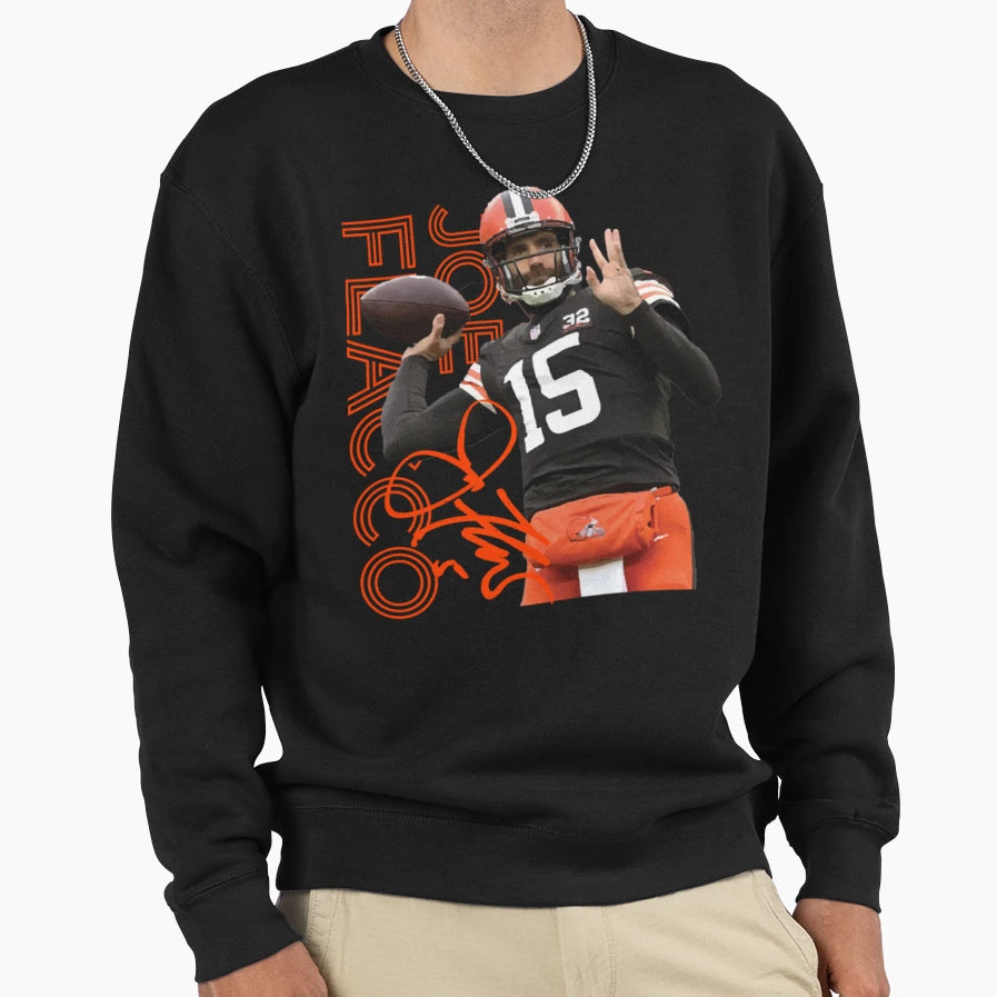 Joe Flacco Sweatshirt - Trendy Graphic Unisex - T-Shirt, Sweatshirt, Hoodie